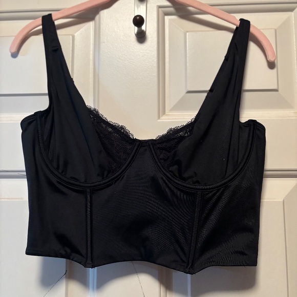 A&F Lace and Satin Balconette Corset - Picture 2 of 4